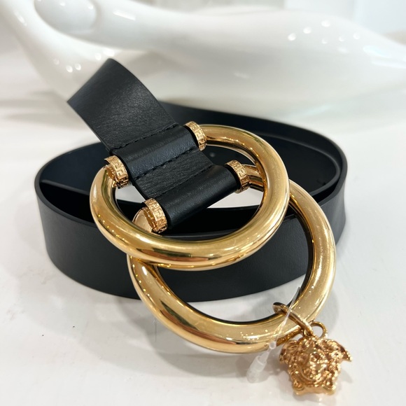 Versace Medusa Eternity Ring Leather Belt main image 9